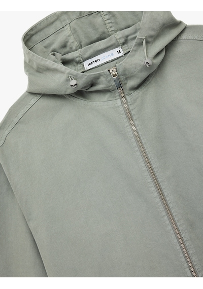 Koton Pamuklu Cepli Uzun Kollu Fermuarlı Oversize Kapşonlu Jean Ceket Taş 6wam50003nd Taş Koton Pamuklu Cepli Uzun Kollu Fermuarlı Oversize Kapşonlu Jean Ceket Taş 6wam50003nd Taş