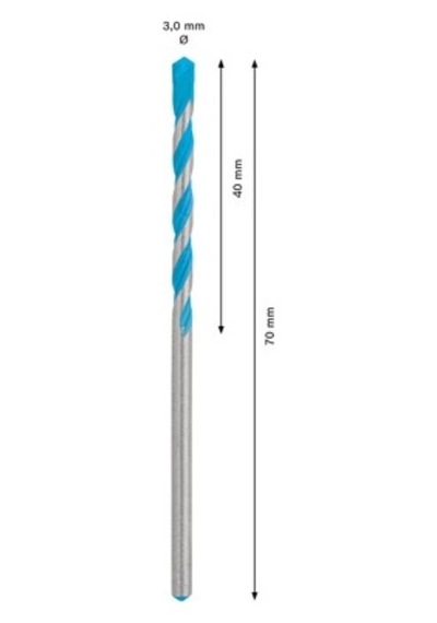 3 X 40 X 70 Mm Delme Ucu, Uzun Ömürlü Ve Yüksek Performans