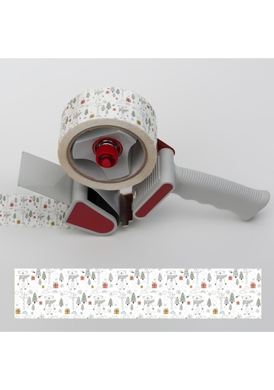 Dekoratif Ambalaj Ve Paketleme Bandı 45Mmx25Mt Ayıcık Desenli