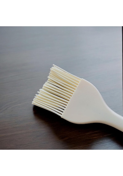 Silikon Yumurta Ve Yağlama Fırçası Büyük Boy- 27 Cm Krem Renkli Özel Seri Diğer