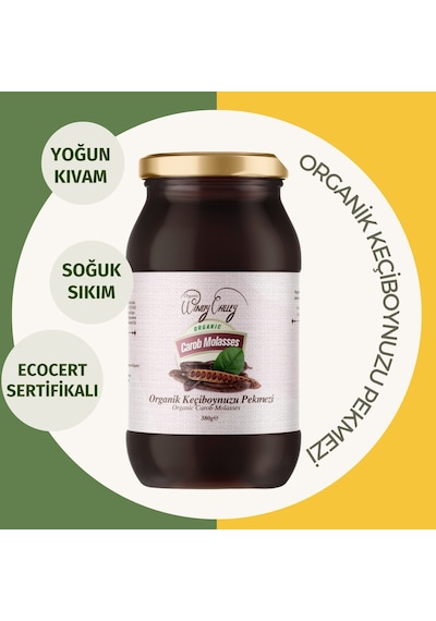 Organic Windy Valley Organik Keçiboynuzu Pekmezi Katkısız Şeker İlavesiz 380 G