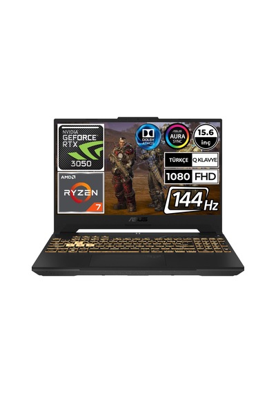Asus Tuf Gaming A15 FA507RC-HN047A9 R7-6800H 16 GB 512 GB SSD RTX3050 15.6" W10P Dizüstü Bilgisayar