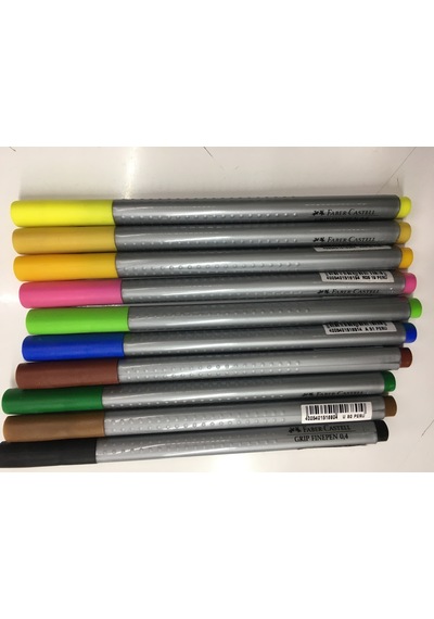 Faber-castell Grip Finepen 0,4 Renkli 10 lu Kalem Seti