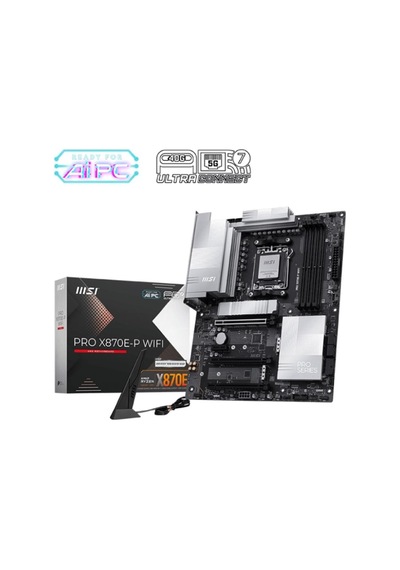 Msi Pro X870e-p Wıfı Ddr5 Amd X870e Am5 Soket Ddr5 8200+ Oc Mhz Atx Oyuncu Gaming Anakart