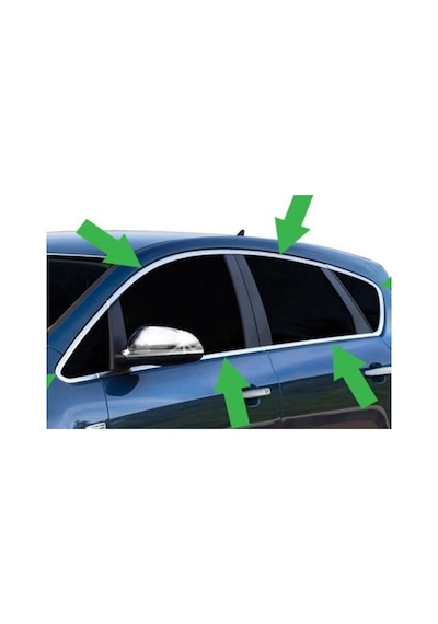 Opel Astra J Hb 2010-2014 Cam Çerçevesi Krom 12 Prç. P.çelik Hb