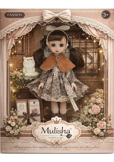 Ctoy Mulisha Fashion Classics Klasik Moda Oyuncak Bebek 30 Cm Pelerinli Vintage Tasarım Ctoy-qj1