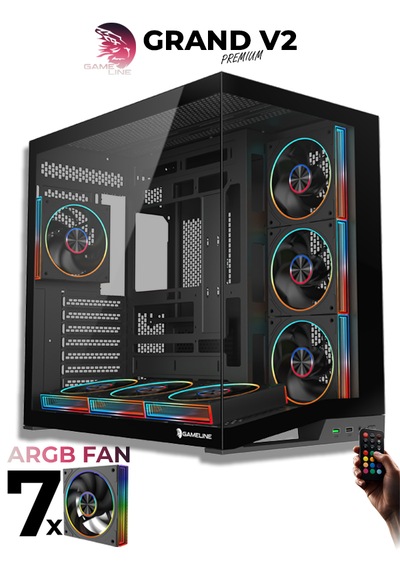 Gameline LEON R5-7500F 16 GB 512 GB NVMe SSD RTX5060 Free Dos Masaüstü Oyuncu Bilgisayarı