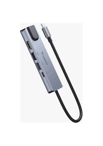 Trusmı Type-c Multifunctional Hub 5 İ 1 Arada Hdmı + Usb 3.0 + Pd Şarj Çoklayıcı Adaptör Macbook, Laptop Uyumlu