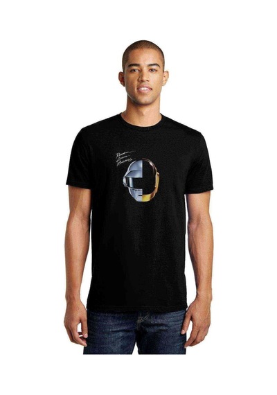 Daft Punk Ram Baskılı Siyah Erkek Tshirt (528848665)