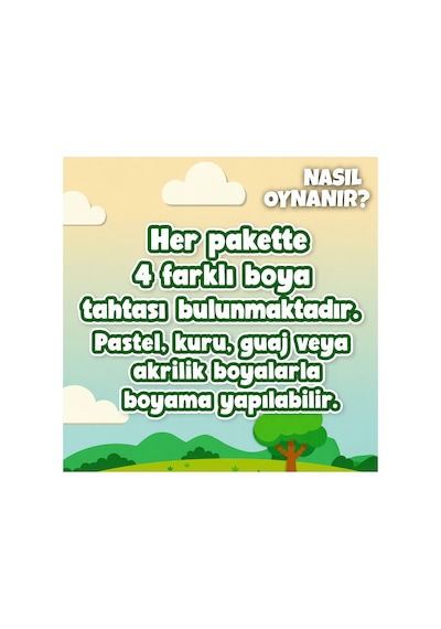 Montessori 4'lü Ahşap Boyama Seti Duyusal Gelişim - Boya & Keşfet - Yaratıcılık & Renk Tanıma Geliştirici - 3 Yaş Ve Üzeri - Eğitici Oyunlar - Yaratıcılık Geliştirici - Ekransız Aktivite