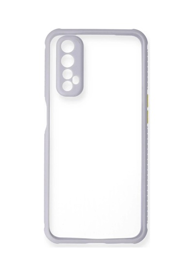 Ventra Realme 7 Kılıf Miami Şeffaf Silikon - Lila Ventra
