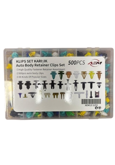 500 Parça Trim Klips Araba Bağlantı Elemanları Kapı Döşeme Klips