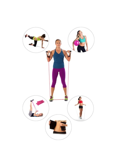 Spor Byfit Yüksek Sert Tutacaklı Direnç Lastiği Denge Topu