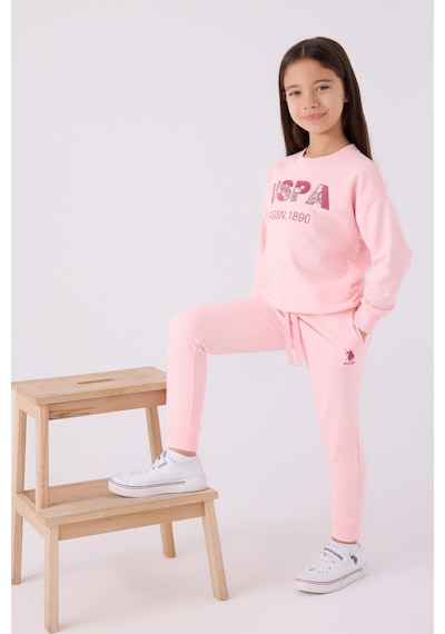 U.S. Polo Assn. Kız Çocuk Pembe Eşofman Takımı Us1969-c-v1 Pembe