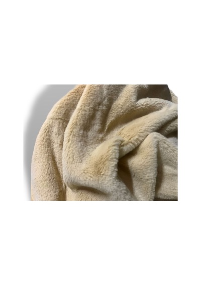 Zp Toscana 800 Gr, I Thal Bej Krem Peluş Kumaş 100x150cm Rabbt Tekstil Ev Tekstili Bej Bej