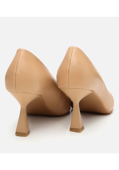 Hotiç Kadın Deri Bej Esnek Tabanlı Stiletto