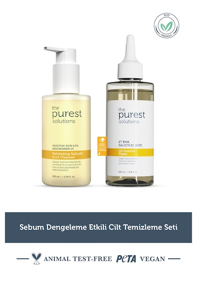 The Purest Solutions Sebum Dengeleme Etkili Cilt Temizleme Seti