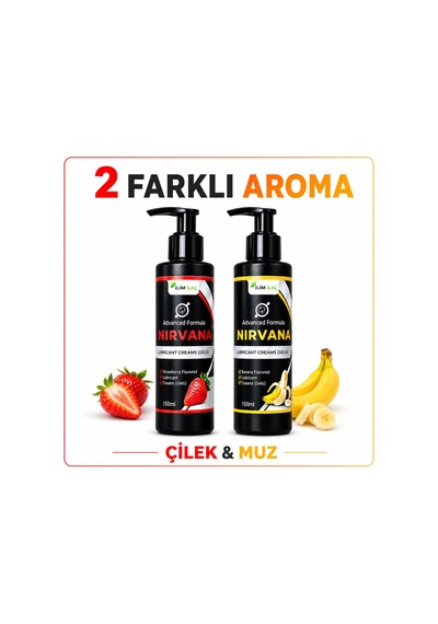 Nirvana Çilek Ve Muz Aromalı Kayganlaştırıcı Jel 2 x 150 ML