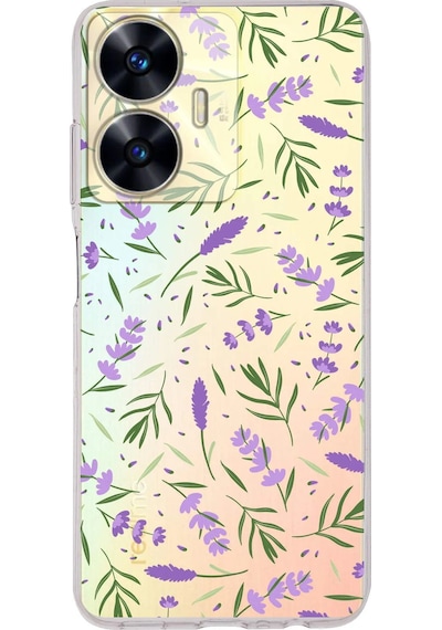 Realme C55 İle Uyumlu Water Color 3 Kamera Korumalı Şeffaf Kılıf Şeffaf