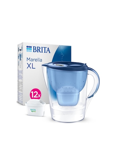 Brıta Marella Xl 12x Maxtra Pro Pure Performance Filtreli Su Arıtma Sürahisi - Mavi 3,5l Diğer