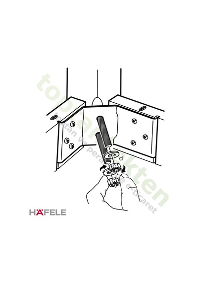 Hafele Masa Köşe Bağlantı Elemanı 70Mm