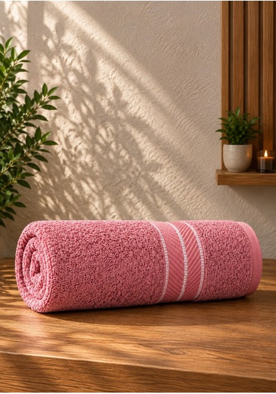 Beden Ve Banyo Havlusu / Pamuklu 90x140 Pembe