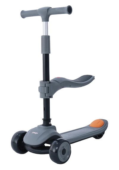 Prego Bluetooth Özellikli Işıklı Katlanabilir Nitro Scooter Gri