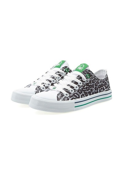 United Colors Of Benetton Benetton® | Bn-30179 - 3374 Beyaz Leopar - Kadın Spor Ayakkabı