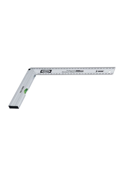 Sgs Profesyonel Alüminyum Gönye Su Terazili 250 Mm / 25 Cm