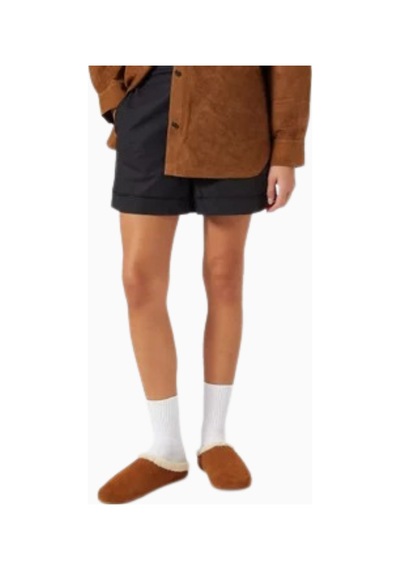 Camp Jeffrey Campbell Kadın Süet Ve Shearling Astarlı Sabo Terlik, Rahat Günlük Tasarım Kahverengi