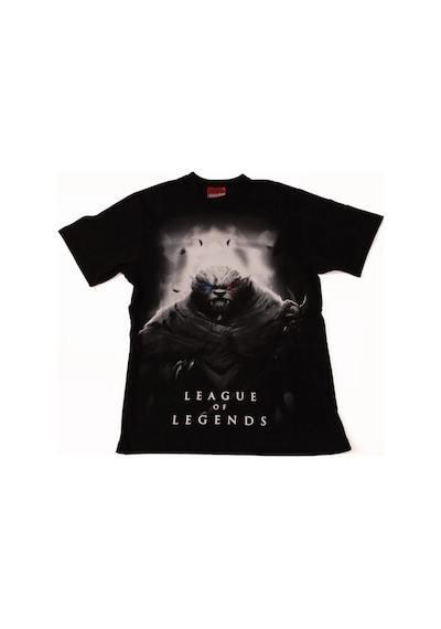 League Of Legends No:5 Tişört Siyah Çok Renkli