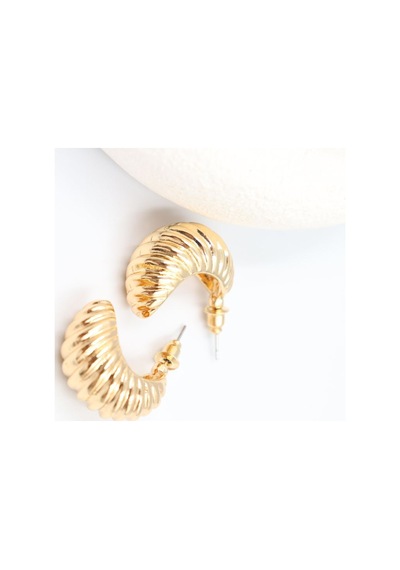 Gold Çelik Küpe 23 Mm Çok Renkli