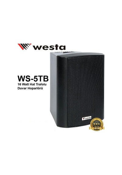 2 Adet Westa Duvar Sütun Hoparlörü Trafolu 125 W Çiftli Ws-5Tw