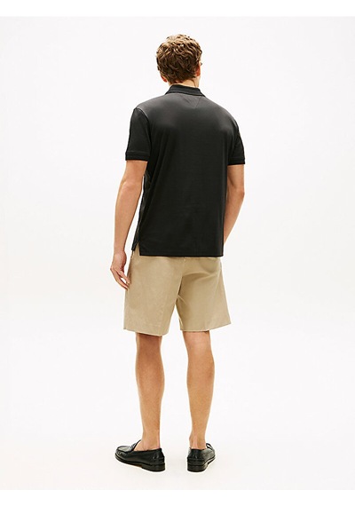 Tommy Hilfiger Mw0mw42745 Collar Intrest Inter Reg Erkek Polo Tişört Siyah