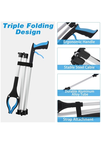 Microcase 109 Cm 3 Katmanlı Çöp Şişe Atık Toplama Eşya Alma Aparatı - Al5702