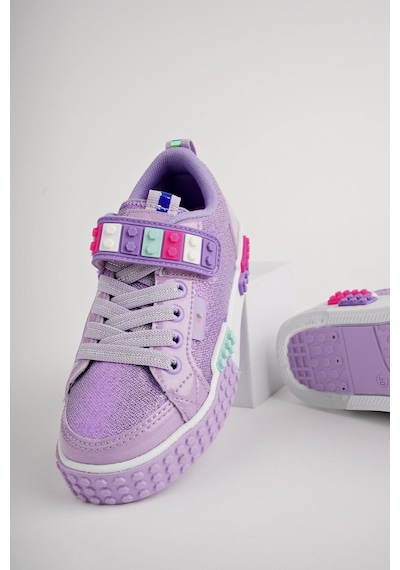 Muggo Sonic Garantili Legolu Bağcıklı Ve Cırtlı Ortopedik Çocuk Sneaker Spor Ayakkabı 001