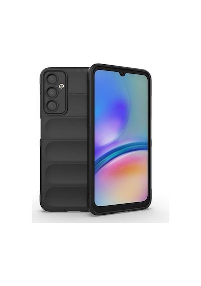 Galaxy A05s Kılıf Esnek Tpu Oyuklu Arka Yüzey Tasarımlı Zore Etnik Silikon Kapak Siyah