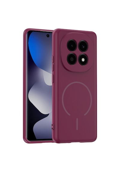 Maks Technology Redmi Note 15 4g Kılıf M-safe Şarj Özellikli Mkst Meta Kapak - Mürdüm