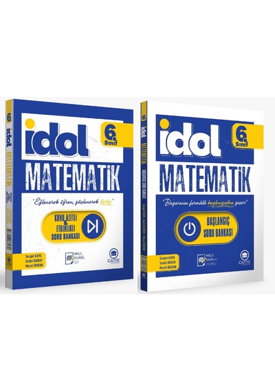 Çanta 2026 6. Sınıf İdol Matematik Başlangıç Soru Bankası + Konu Özetli Soru Seti 2 Kitap