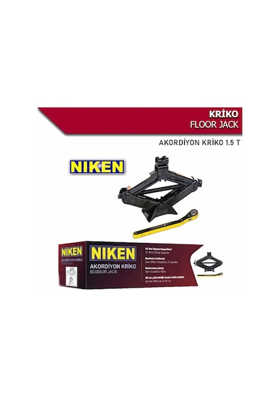 Niken Kaldırma Oto Krikosu 1.5 Ton Makas Cırcır Otomatik Kriko