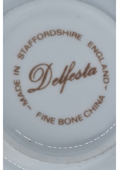 Delfesta Fine Bone China Mavi Duble Kahve Fincanı 130 Ml Beyaz