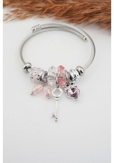 Kadın Baykuş Figürlü Charm Bileklik P001