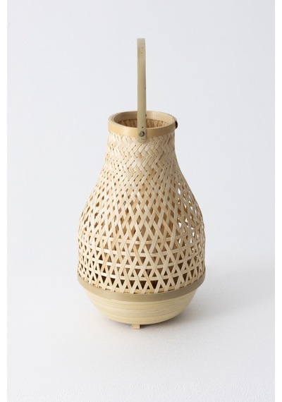 Meander Bambu Masa Lambası 23x37 Cm 4588 Natural