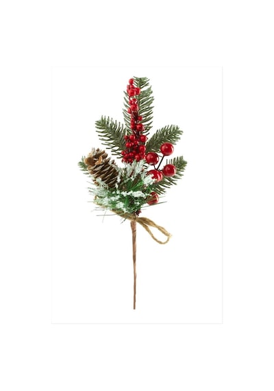 Cosmotex Çamlı Kokina Yılbaşı Süsü 31 Cm - Kırmızı