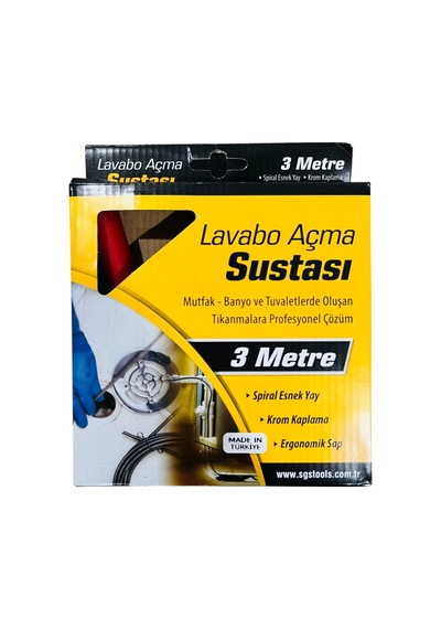 Sgs Lavabo Açma Sustası 3mt Sgs971