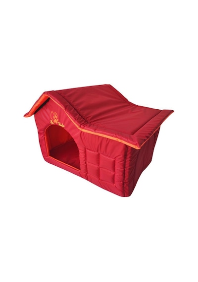 La Vista Dış Mekan Su Geçirmez Kedi ve Köpek Çatılı Ev Kırmızı 56 x 36 x 45 CM
