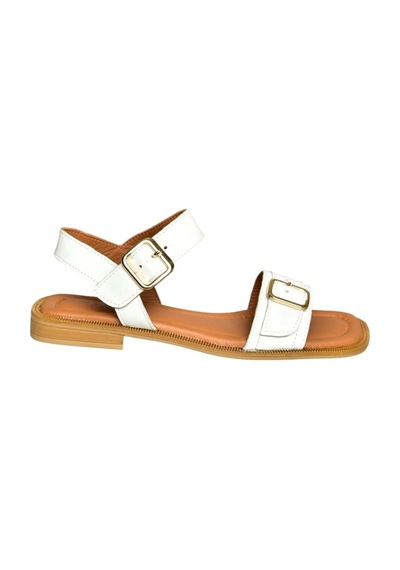 Fox Shoes U944834003 Beyaz Hakiki Deri Kadın Sandalet Beyaz-hakiki Deri