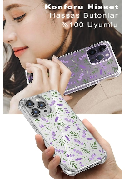 Samsung Galaxy S24fe İle Uyumlu Water Color 3 Baskılı Şeffaf Köşe Korumalı Antişok Kılıf