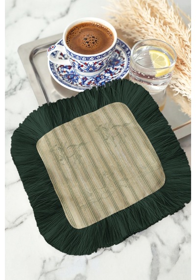 Kraliyet Zarafeti Çizgili Saçaklı Sunum Peçetesi-retro Avangart Yeşil Çizgili Bardak Altlığı Mendil Doygun Dumanlı Mavi Kraliyet Zarafeti Çizgili Saçaklı Sunum Peçetesi-retro Avangart Yeşil Çizgili Bardak Altlığı Mendil Doygun Dumanlı Mavi