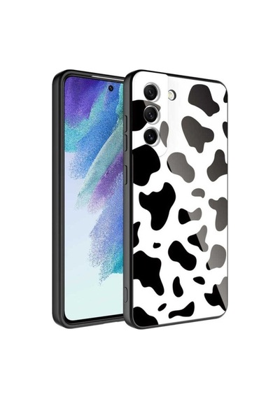Galaxy S21 Fe Kılıf Kamera Korumalı Desenli Sert Silikon Zore Epoksi Kapak NO7